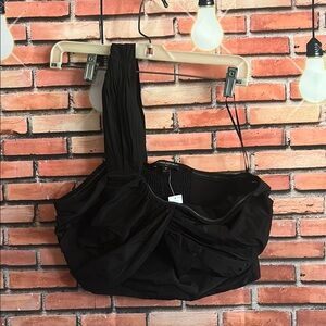 Banana Republic Elegant Black Gathered Top